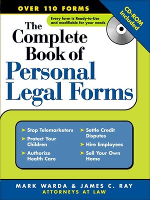 cover image of The Complete Book of Personal Legal Forms